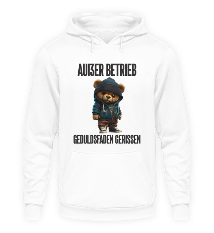 AUßER BETRIEB TEDDY Vorderdruck Hoodie