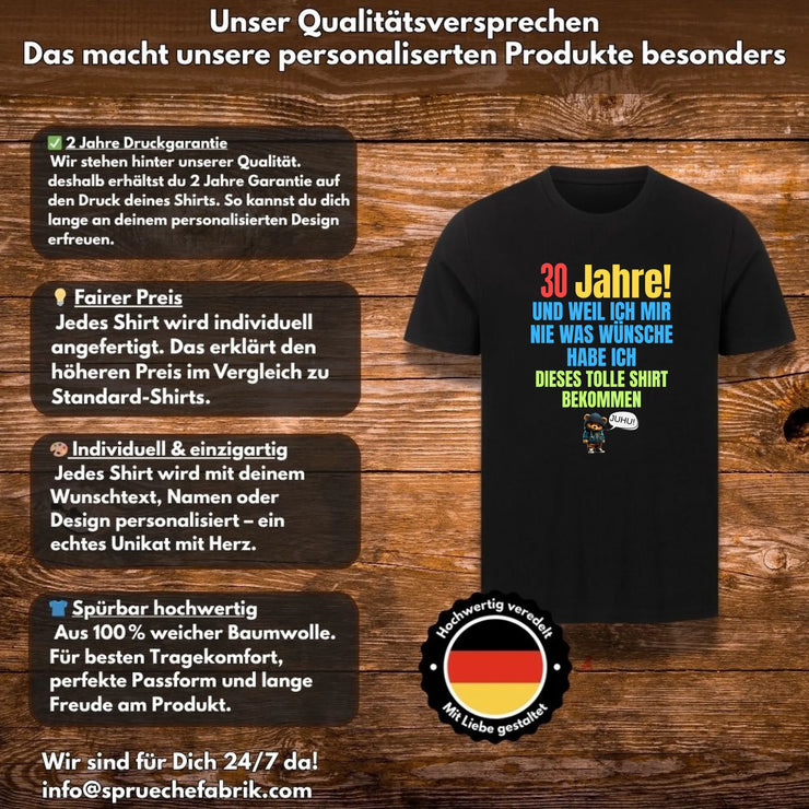 Unser Qualitätsversprechen Geburtstagsshirt (1)