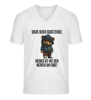 SCHUTZENGEL TEDDY Vorderdruck V-Ausschnitt Shirt