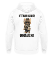 NETT KANN ICH AUCH KATZE Rückendruck Hoodie