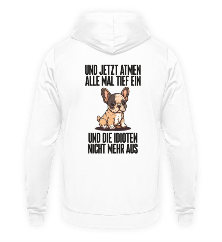 EINATMEN FRENCHIE Rückendruck Unisex Hoodie