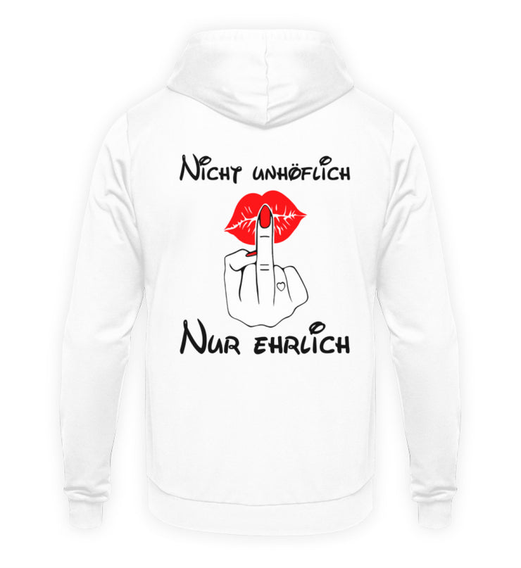 NUR EHRLICH Rückendruck Unisex Hoodie