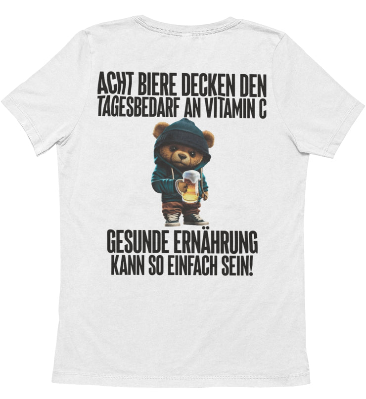 ACHT BIERE TEDDY Rückendruck Unisex T-Shirt