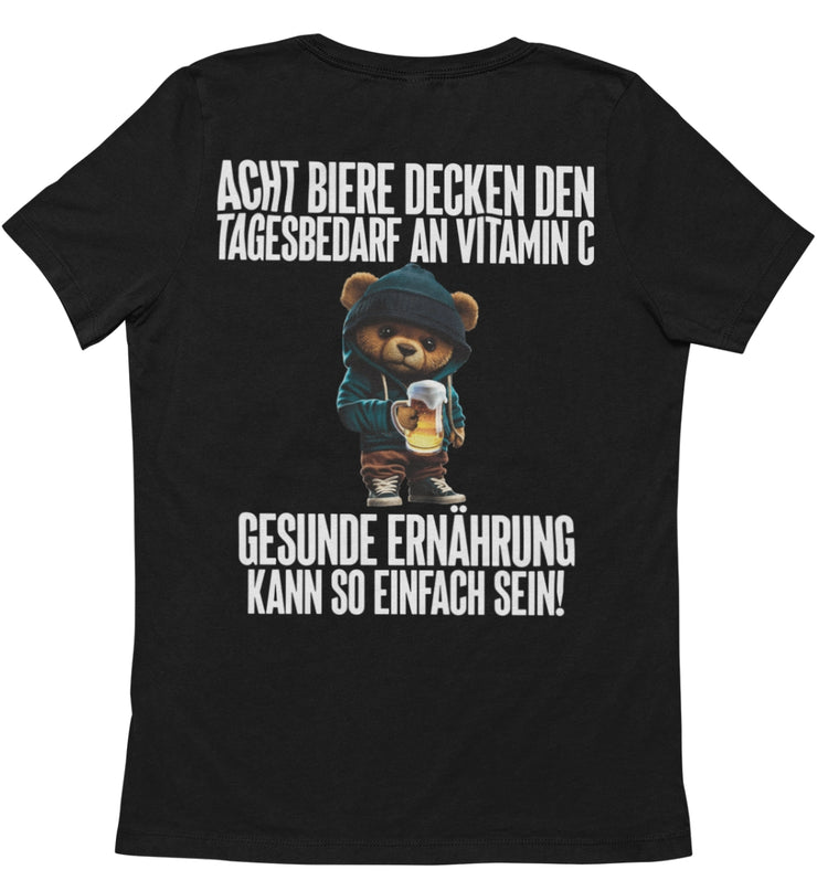 ACHT BIERE TEDDY Rückendruck Unisex T-Shirt