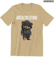 ANSTALTSLEITUNG TEDDY Vorderdruck T-Shirt