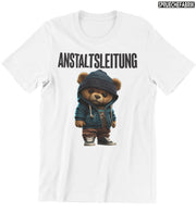 ANSTALTSLEITUNG TEDDY Vorderdruck T-Shirt