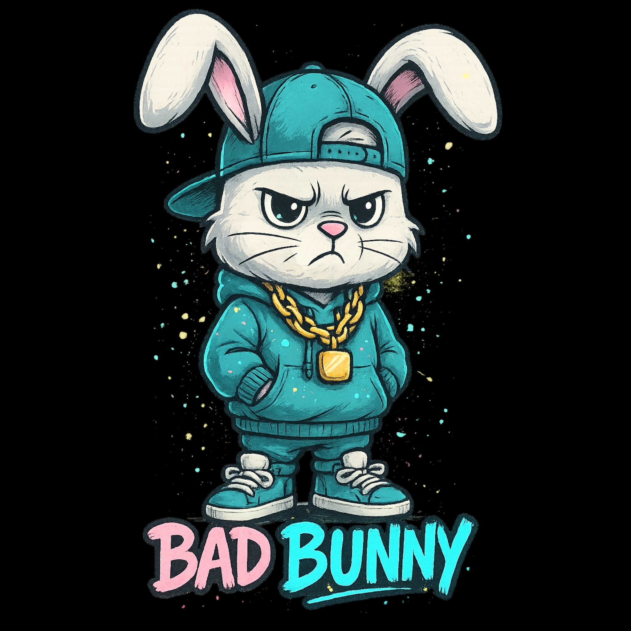 BAD BUNNY Rückendruck | Premium Oversize Hoodie Unisex