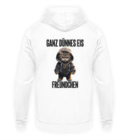 GANZ DÜNNES EIS KATZE Rückendruck Hoodie