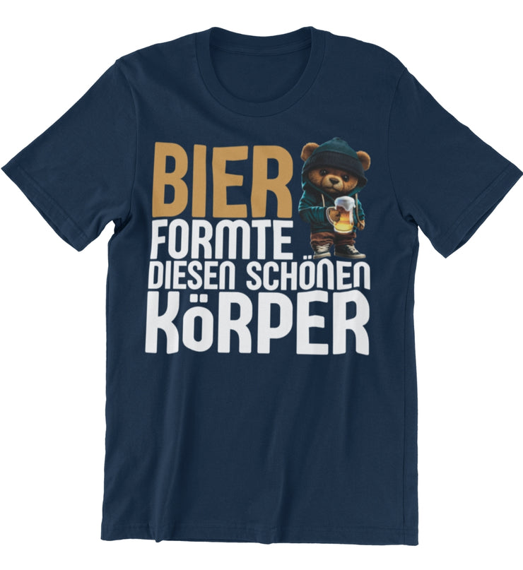 BIER KÖRPER TEDDY Vorderdruck Unisex T-Shirt