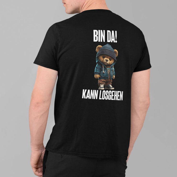 BIN DA TEDDY Rückendruck | Premium Shirt Unisex