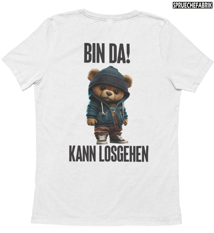 BIN DA! TEDDY Rückendruck T-Shirt