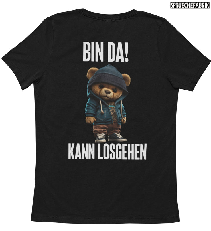 BIN DA! TEDDY Rückendruck T-Shirt