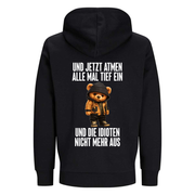EINATMEN BLACK MONTH TEDDY Rückendruck | Premium Hoodie Unisex