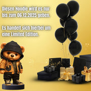 GANZ DÜNNES EIS BLACK MONTH TEDDY Rückendruck | Premium Hoodie Unisex
