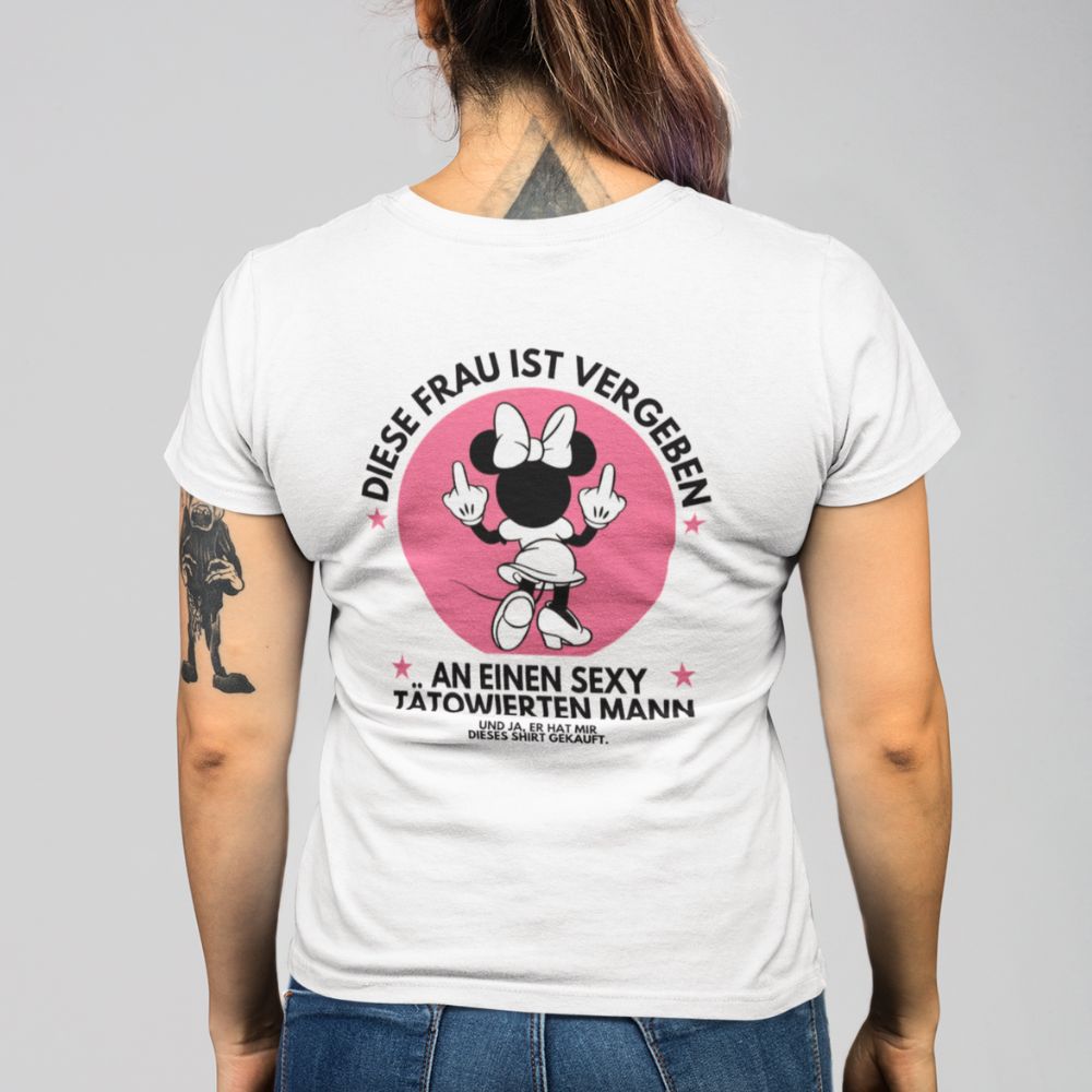 DIESE FRAU IST VERGEBEN MINNIE Rückendruck | Shirt Unisex