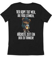 DER KOPF TUT WEH TEDDY Rückendruck Unisex T-Shirt