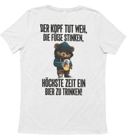 DER KOPF TUT WEH TEDDY Rückendruck Unisex T-Shirt