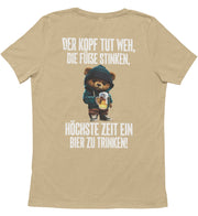 DER KOPF TUT WEH TEDDY Rückendruck Unisex T-Shirt