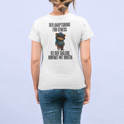 DER HAUPTGRUND FÜR STRESS TEDDY Rückendruck | Premium Shirt Unisex