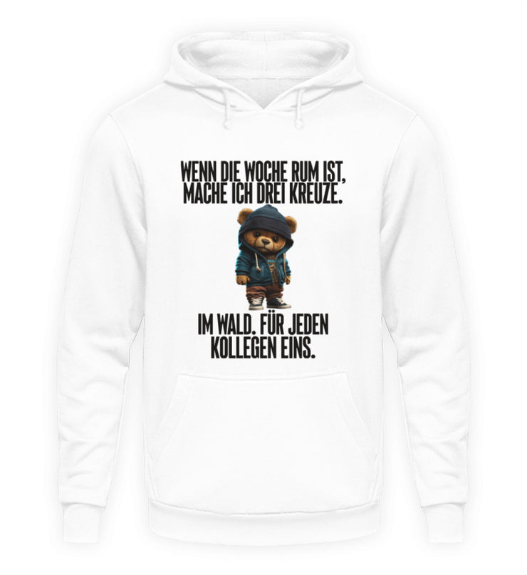 WOCHE TEDDY Vorderdruck Unisex Hoodie