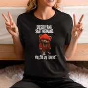 DIESER FRAU SAGT NIEMAND TEDDY ROT | Premium Shirt Unisex