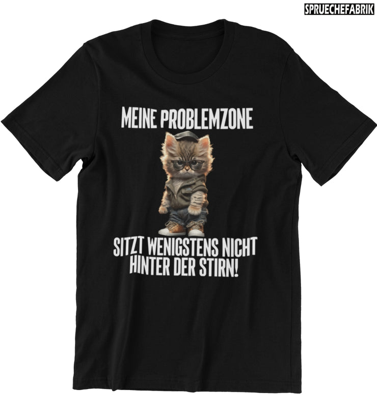 PROBLEMZONE KATZE Vorderdruck T-Shirt