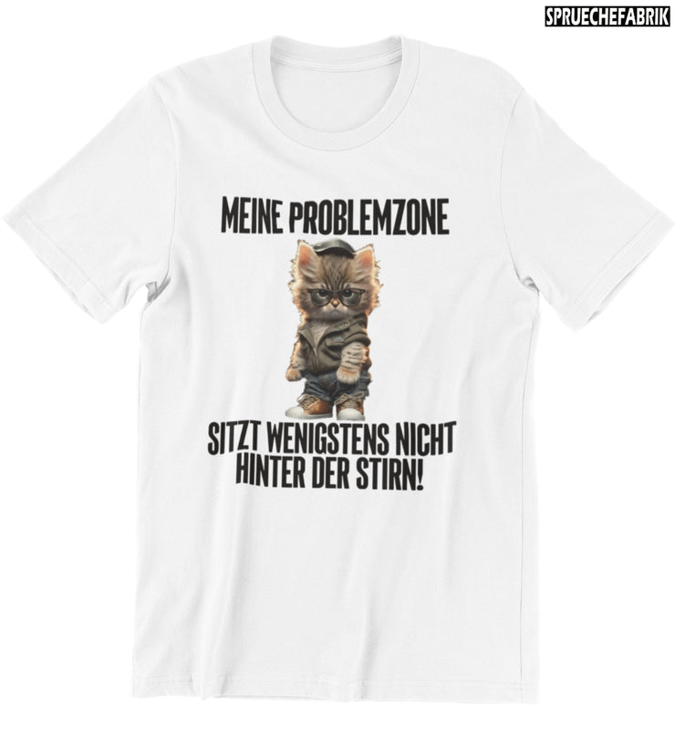 PROBLEMZONE KATZE Vorderdruck T-Shirt