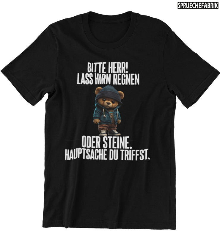 OH HERR TEDDY Vorderdruck T-Shirt