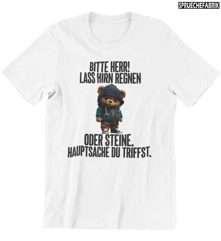 OH HERR TEDDY Vorderdruck T-Shirt