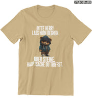 OH HERR TEDDY Vorderdruck T-Shirt