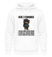 MEINE 3 STIMMUNGEN TEDDY Vorderdruck Hoodie