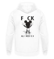 FCK MAUS Rückendruck Unisex Hoodie