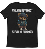 FLUCHTWAGEN TEDDY Rückendruck Unisex T-Shirt