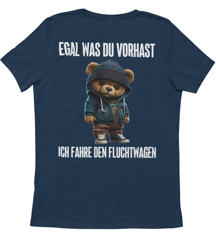 FLUCHTWAGEN TEDDY Rückendruck Unisex T-Shirt