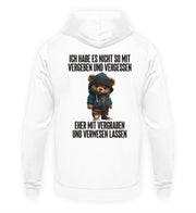 VERGEBEN UND VERGESSEN TEDDY Rückendruck Unisex Hoodie