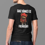 GANZ DÜNNES EIS TEDDY ROT Rückendruck | Premium Shirt Unisex