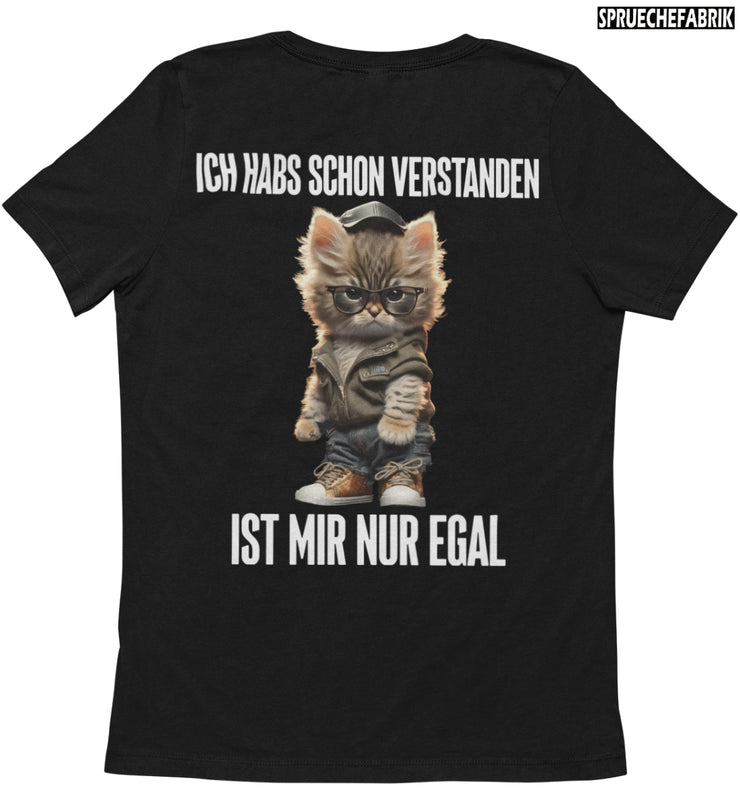 IST MIR EGAL KATZE Rückendruck T-Shirt