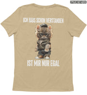 IST MIR EGAL KATZE Rückendruck T-Shirt