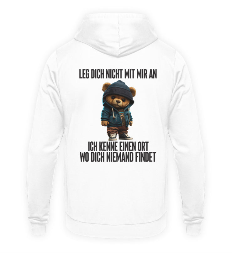 ICH KENNE EINEN ORT TEDDY Rückendruck Hoodie