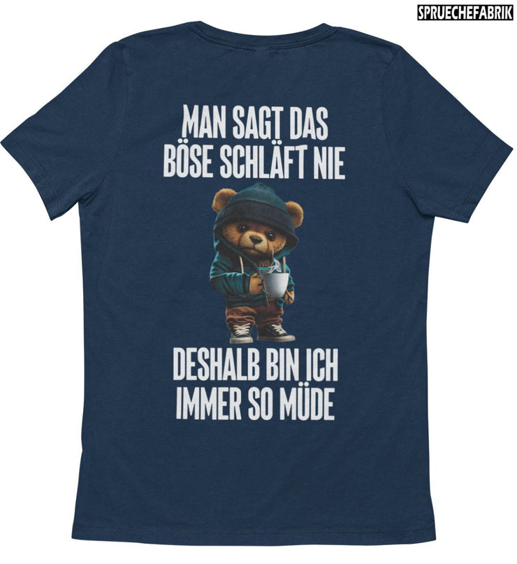 TEDDY SCHLÄFT NIE Rückendruck T-Shirt