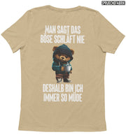 TEDDY SCHLÄFT NIE Rückendruck T-Shirt