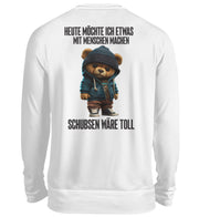 SCHUBSEN WÄRE TOLL Rückendruck Sweatshirt