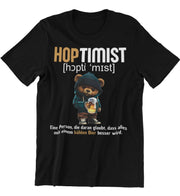 HOPTIMIST TEDDY Vorderdruck Unisex T-Shirt