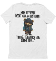 INTERESSE WECKEN TEDDY Rückendruck Unisex T-Shirt