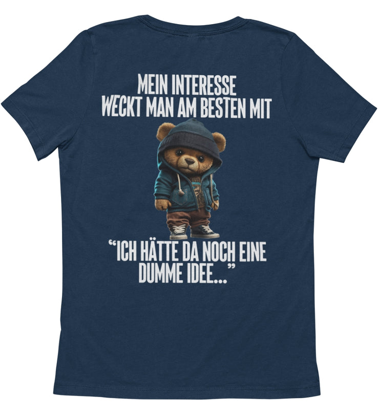 INTERESSE WECKEN TEDDY Rückendruck Unisex T-Shirt