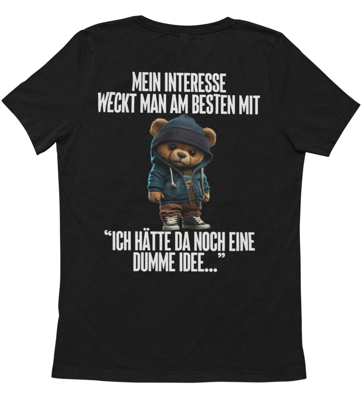 INTERESSE WECKEN TEDDY Rückendruck Unisex T-Shirt