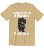 IRRE TEDDY Vorderdruck Unisex T-Shirt