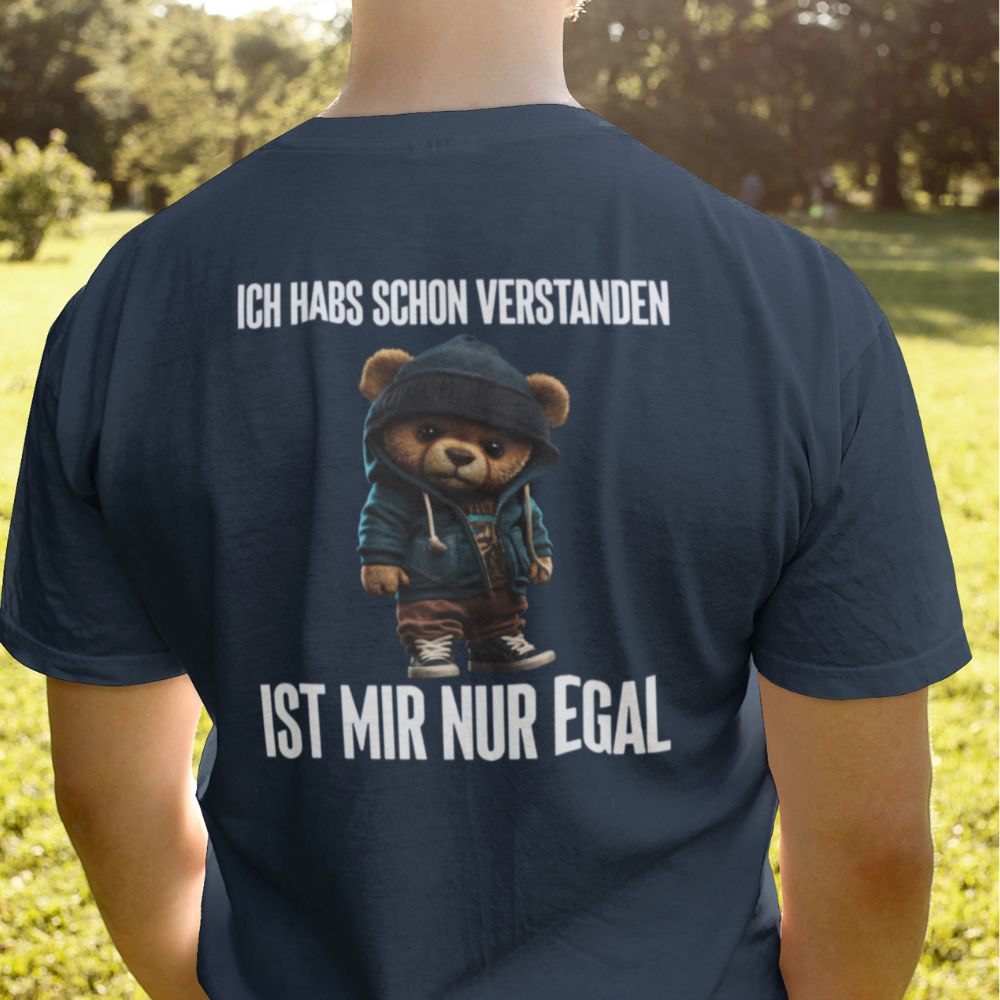 IST MIR EGAL TEDDY Rückendruck | Shirt Unisex