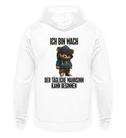 WACH TEDDY Rückendruck Unisex Hoodie