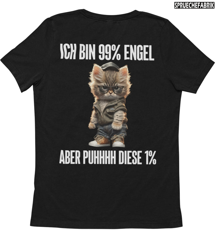 ENGEL KATZE Rückendruck T-Shirt